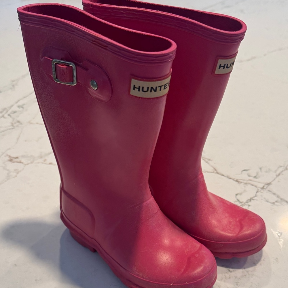 Hunter Fuchsia Waterproof Boots
